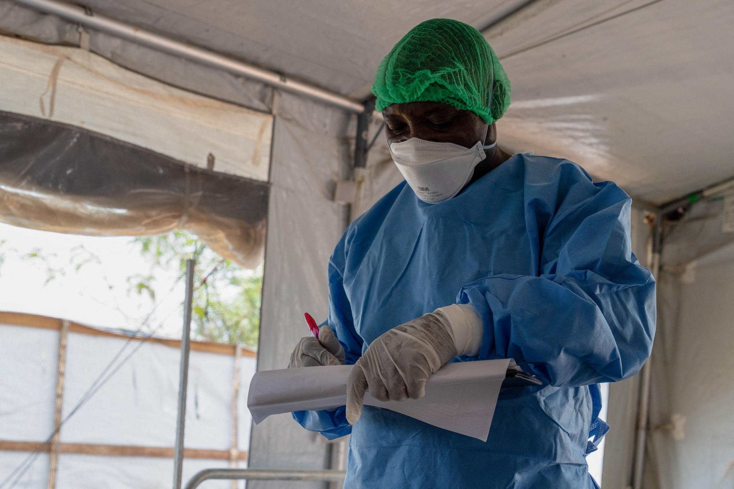 A healthcare worker at a treatment center in Democratic Republic of Congo on September 20, 2024 | Source: Getty Images