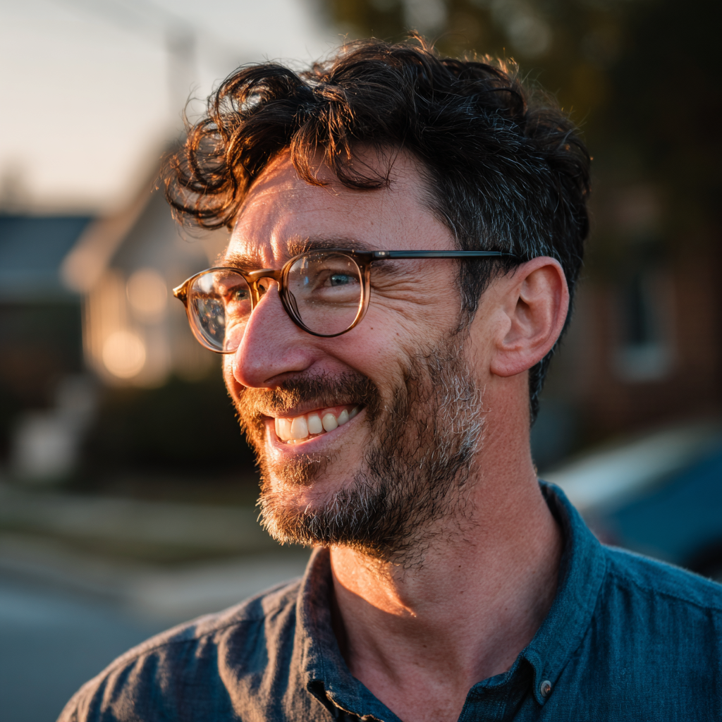 A close-up of a smiling man | Source: Midjourney