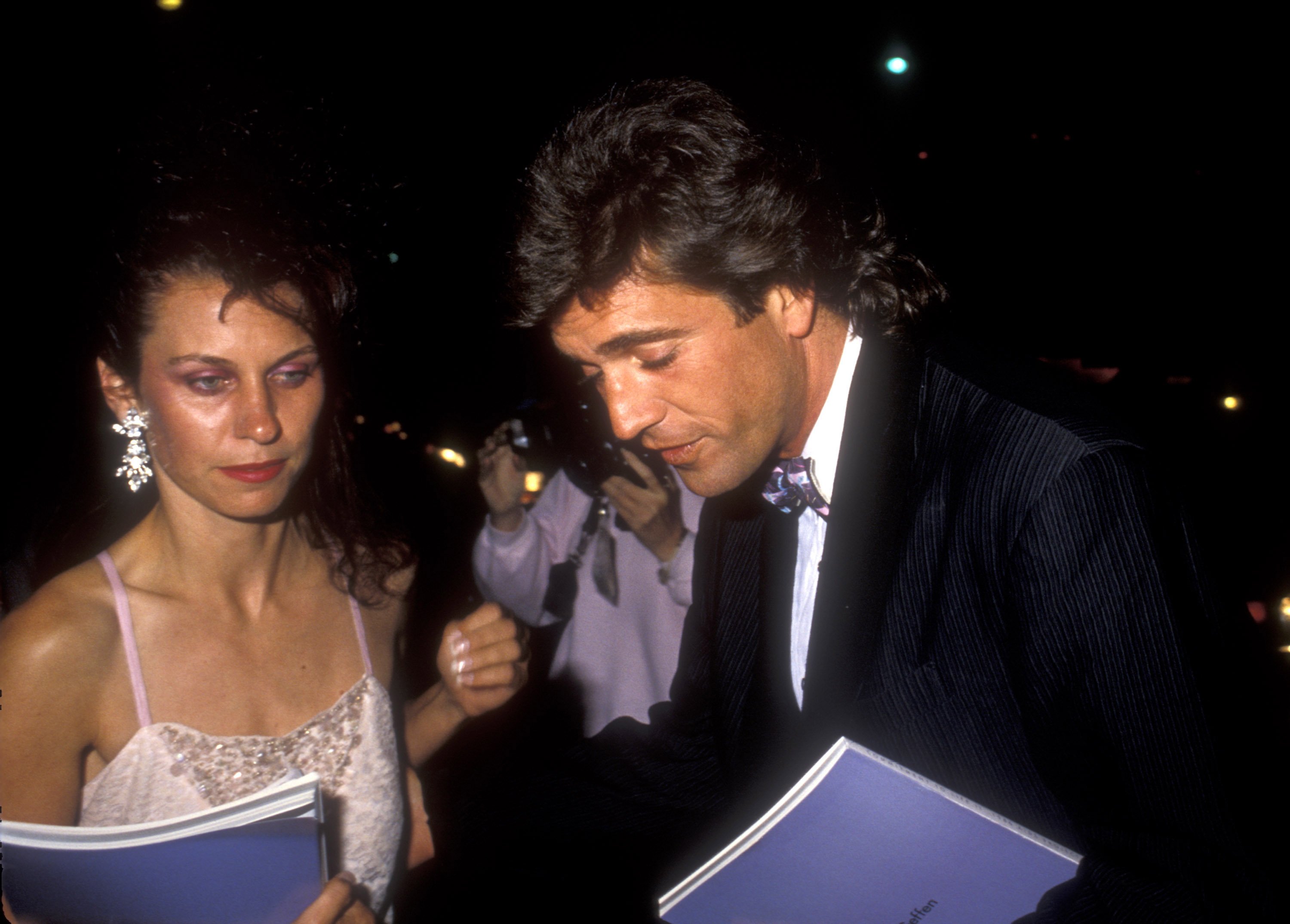 Mel Gibson and Robyn Moore Gibson at an Aids benefit on September 20, 1986 | Source: Getty Images