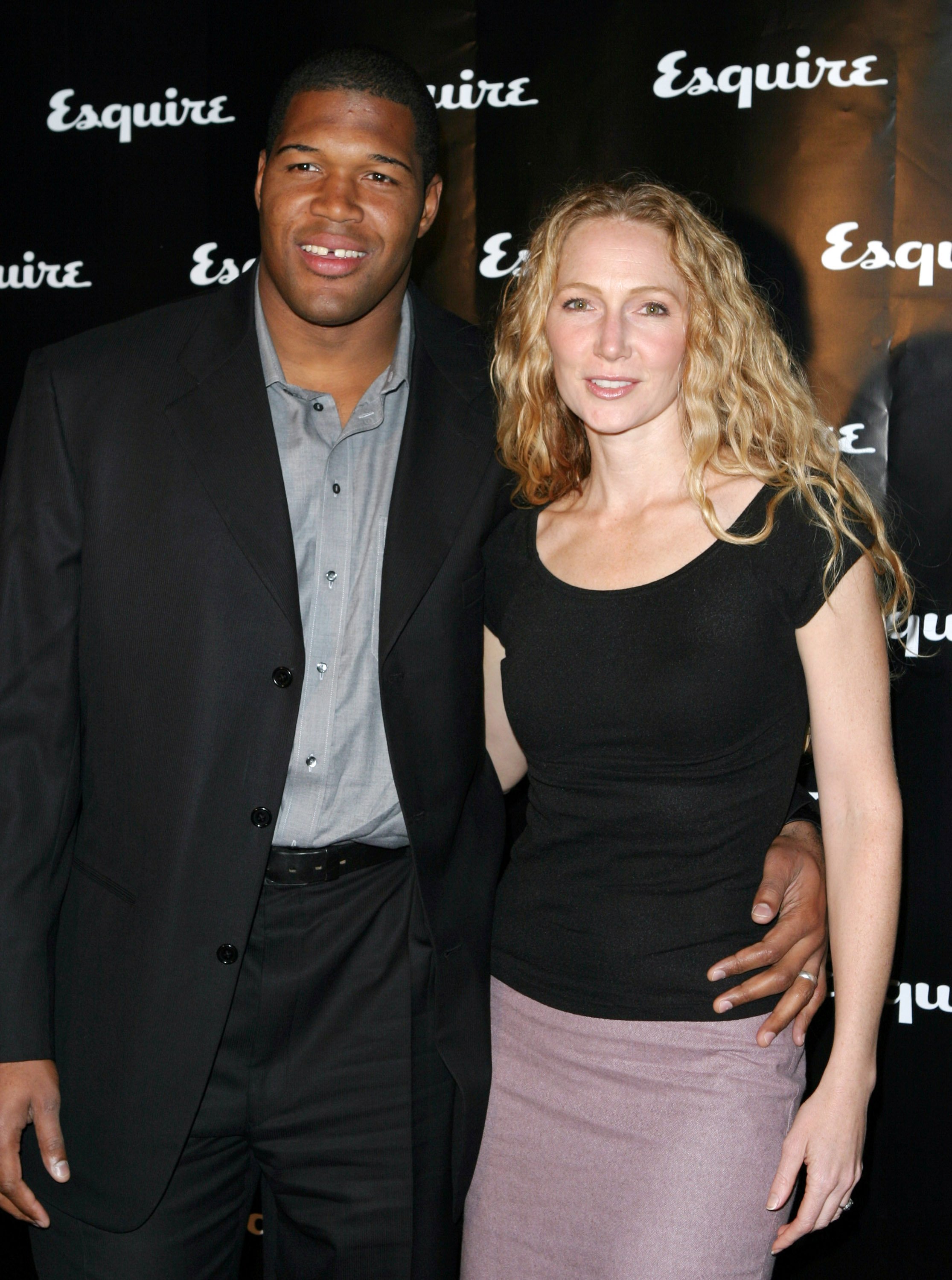 Jean Muggli and Michael Strahan at the Esquire Apartment 2003 Launch Party on October 10, 2003 | Source: Getty Images