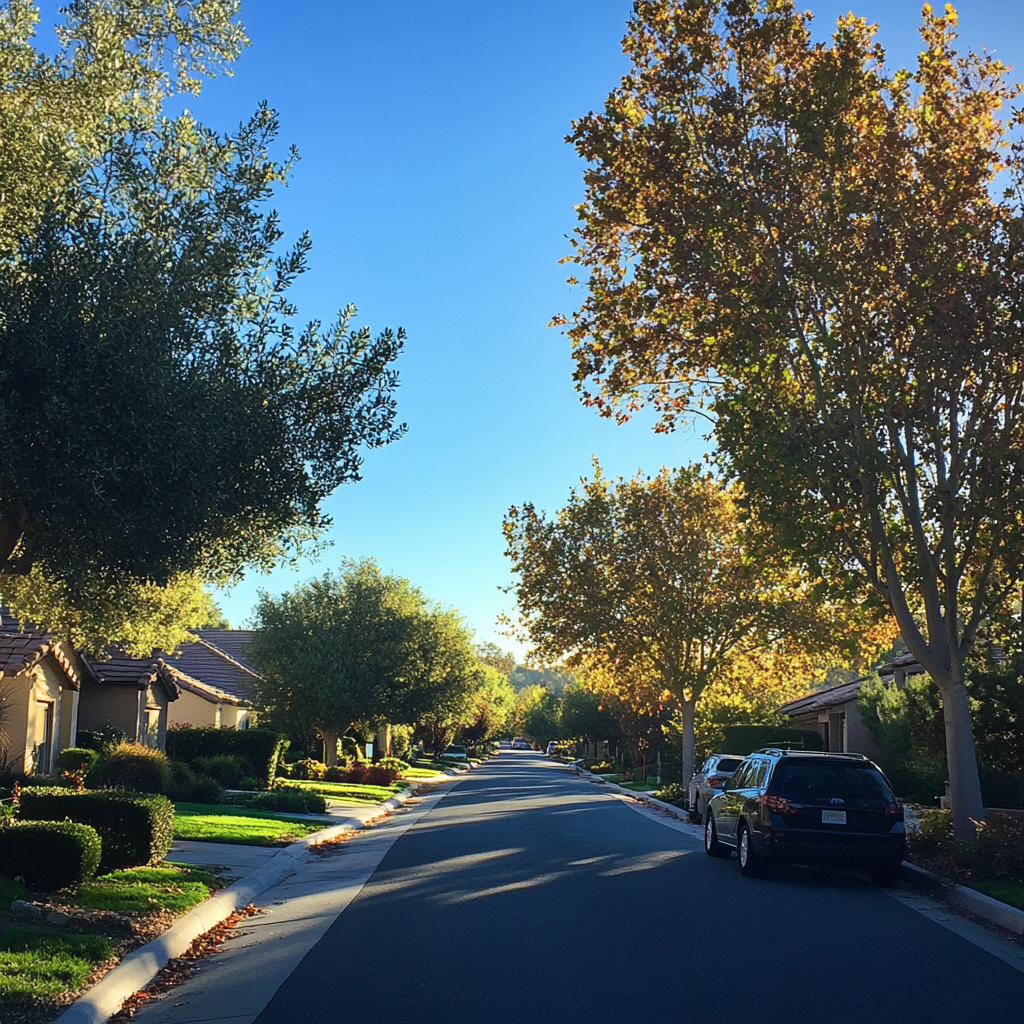 A quiet neighborhood | Source: Midjourney