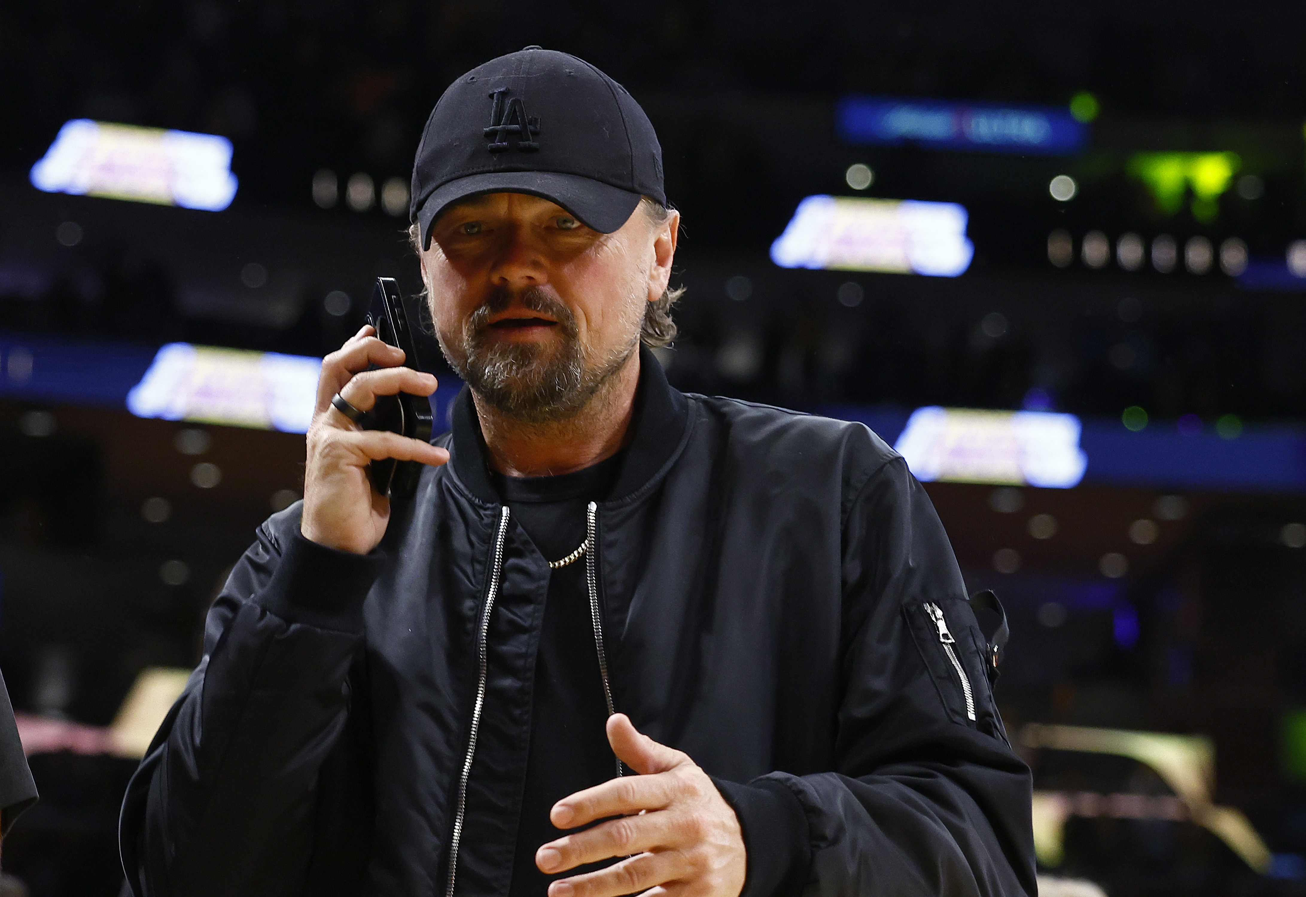 Leonardo DiCaprio attends a basketball game on April 27, 2024, in Los Angeles, California. | Source: Getty Images