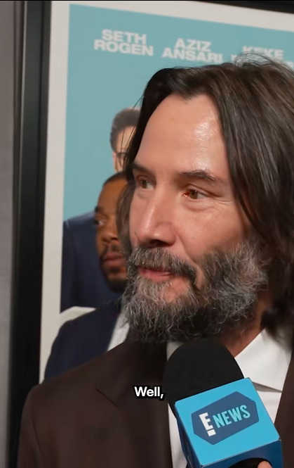 Keanu Reeves addressing the marriage rumors, posted on October 13, 2025. | Source: TikTok/@enews