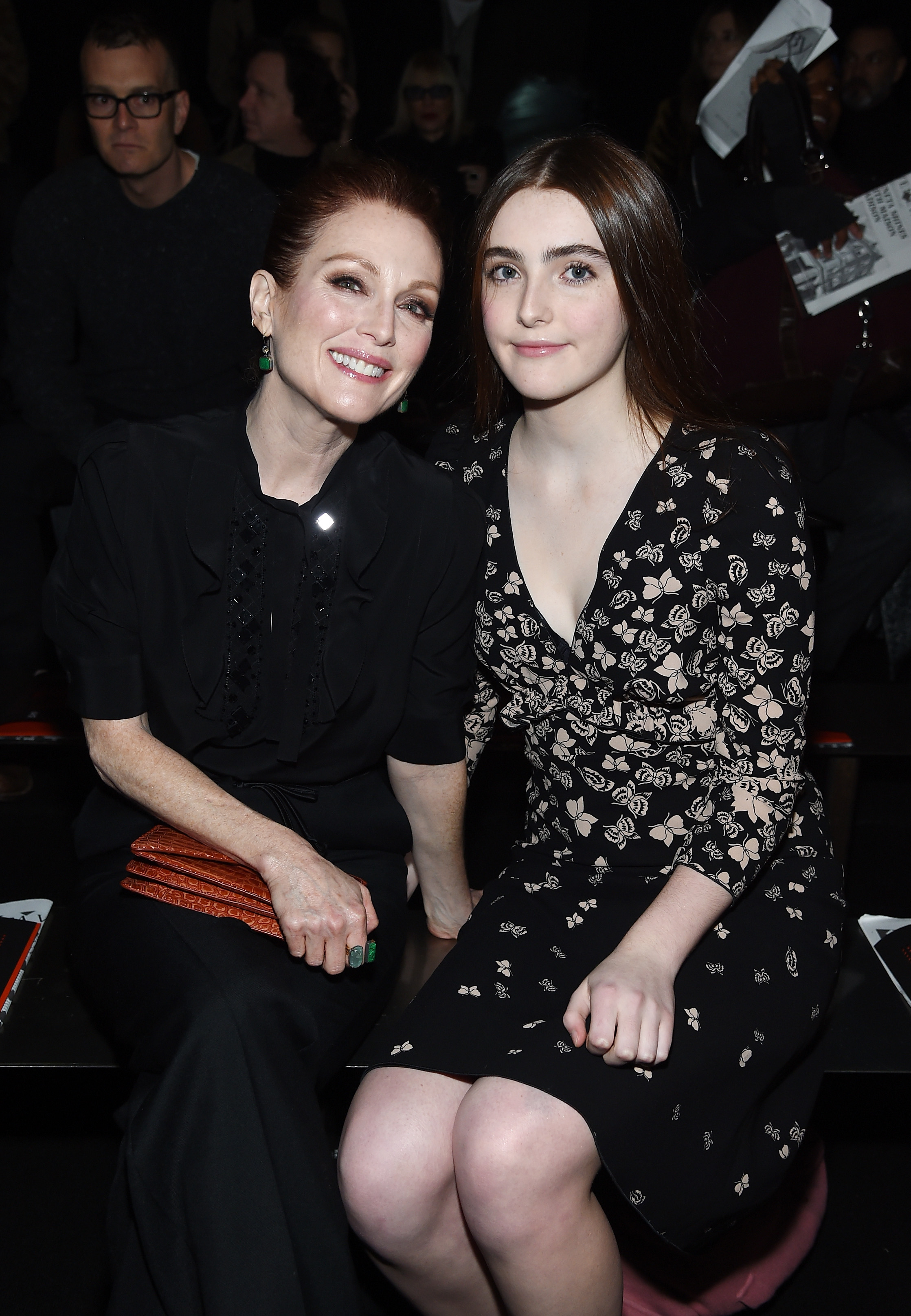 Julianne Moore and Liv Freundlich attend the Bottega Veneta Fall/Winter 2018 fashion show on February 9, 2018 in New York City | Source: Getty Images