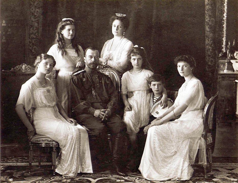 La familia Romanov en 1913. | Foto: Wikimedia Commons