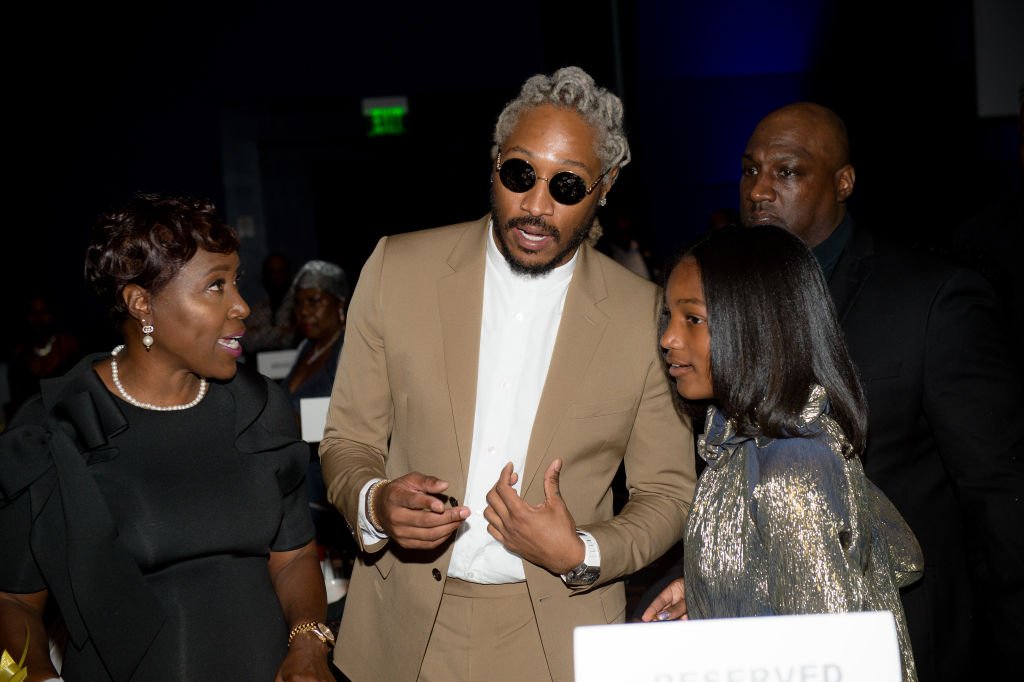 Future with his mother, Stephanie Jester and daughter, Londyn Wilburn at the Golden Wishes Gala on November 16, 2019. | Photo: Getty Images