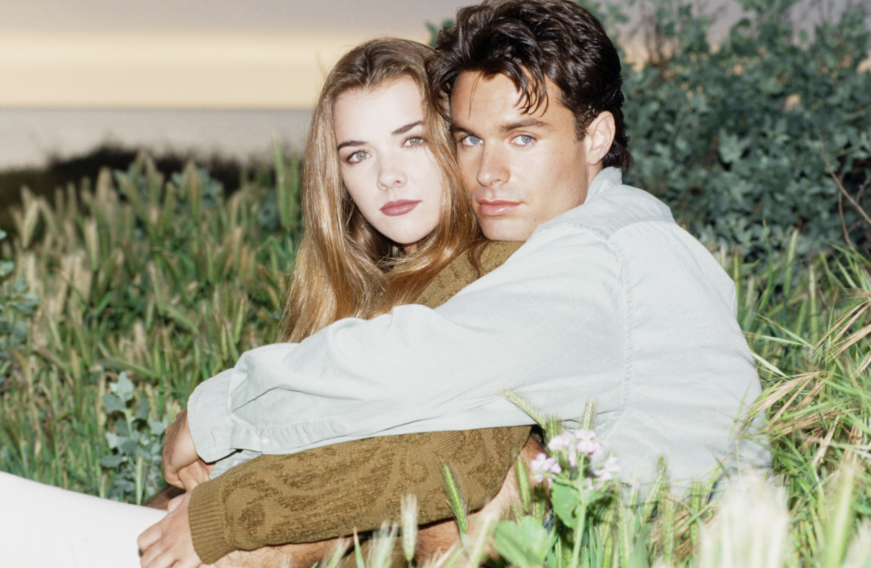 Christie Clark as Carrie Brady and Patrick Muldoon as Austin Reed during "Days of our Lives" Season 28 on March 1, 1993 | Source: Getty Images