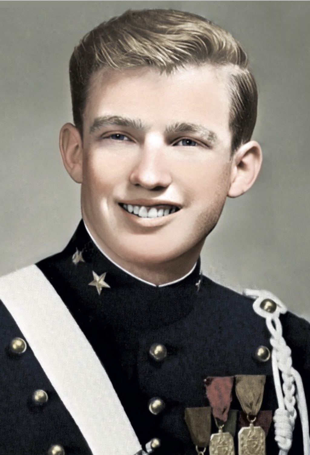 Donald Trump's yearbook photo from a post dated January 13, 2024. | Source: X/LauraLoomer