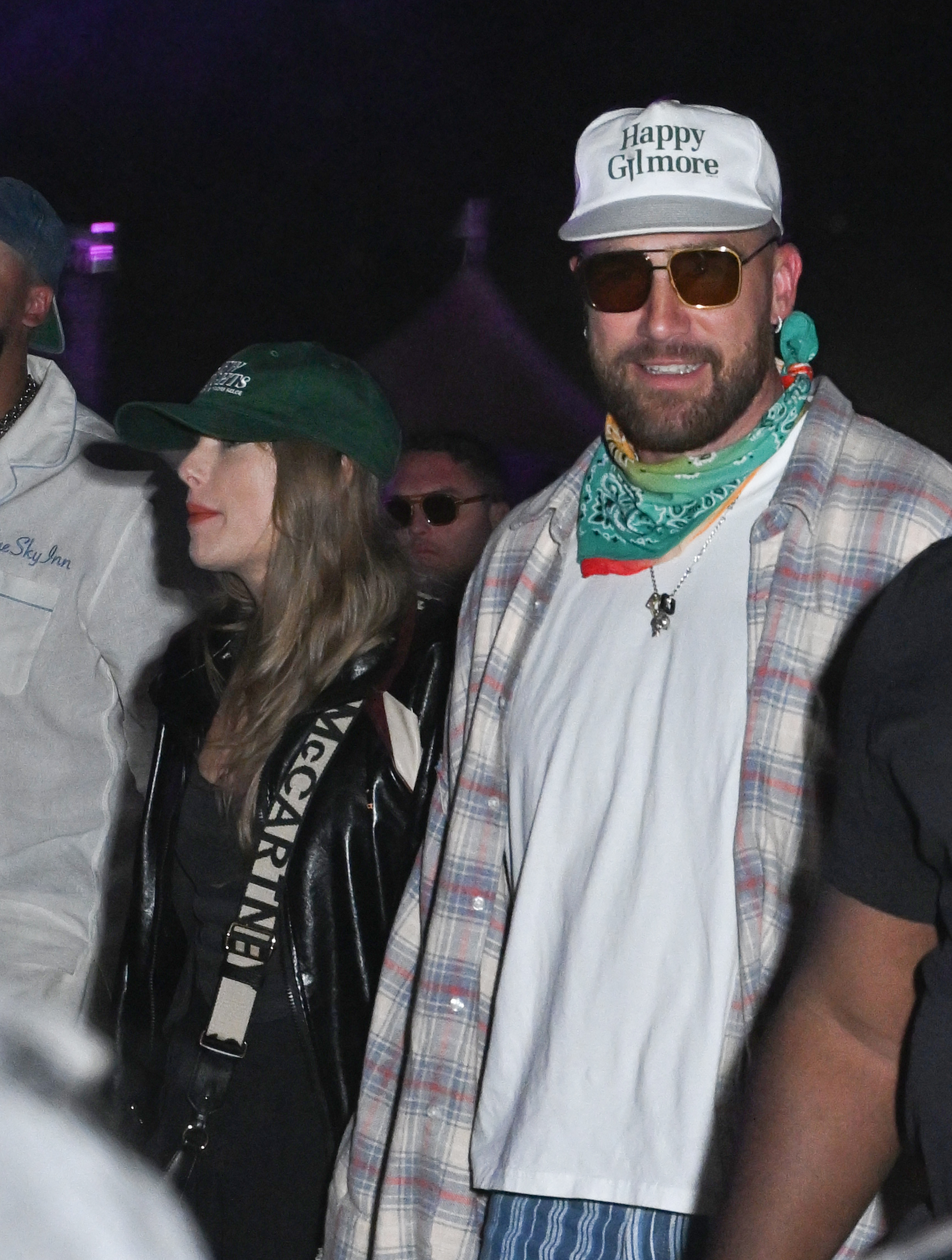 Taylor Swift and Travis Kelce at Neon Carnival on April 13, 2024, in Thermal, California. | Source: Getty Images