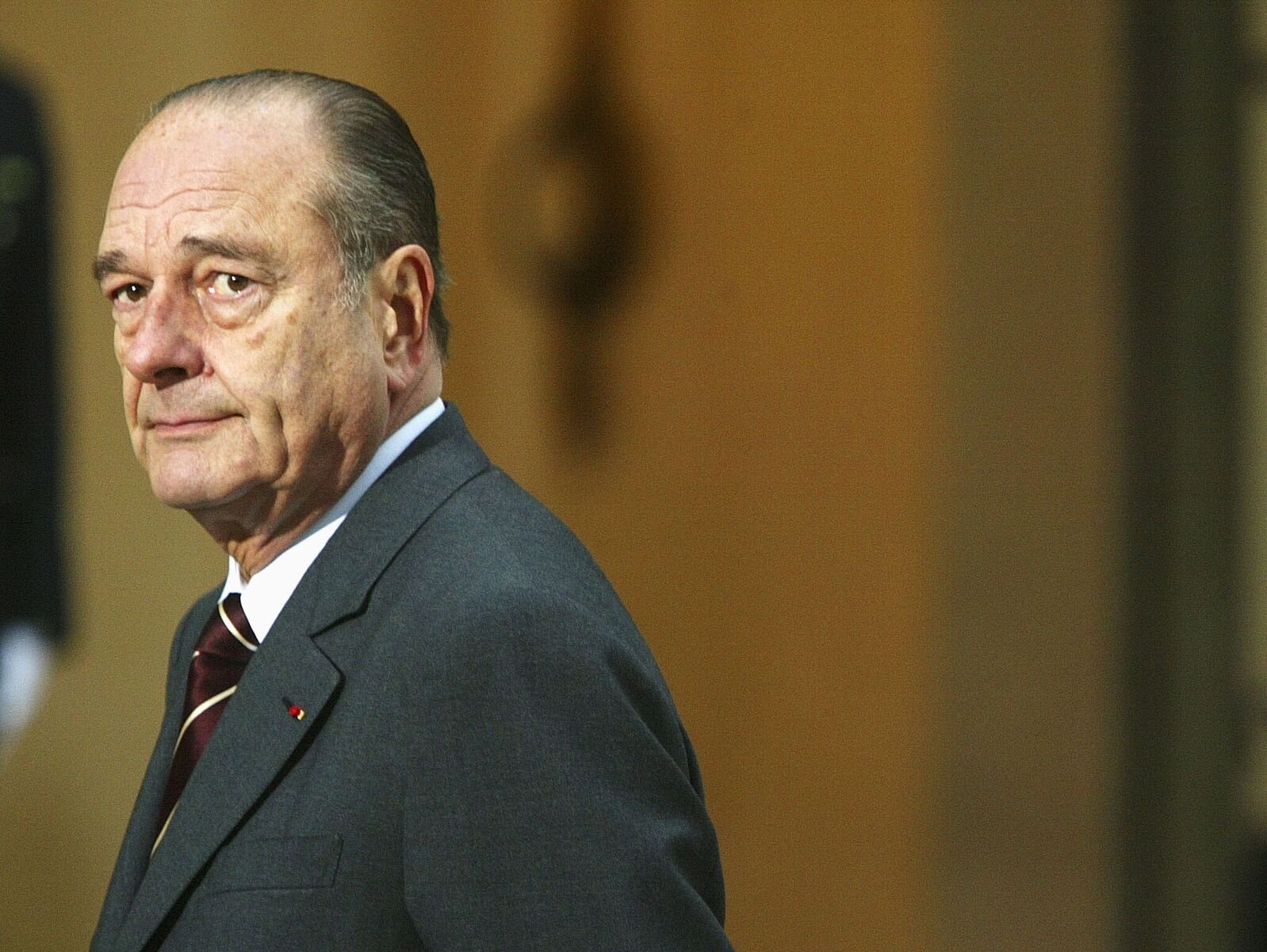 Jacques Chirac assiste à une conférence de presse du Premier ministre palestinien Ahmed Qurei. | Photo : GettyImage
