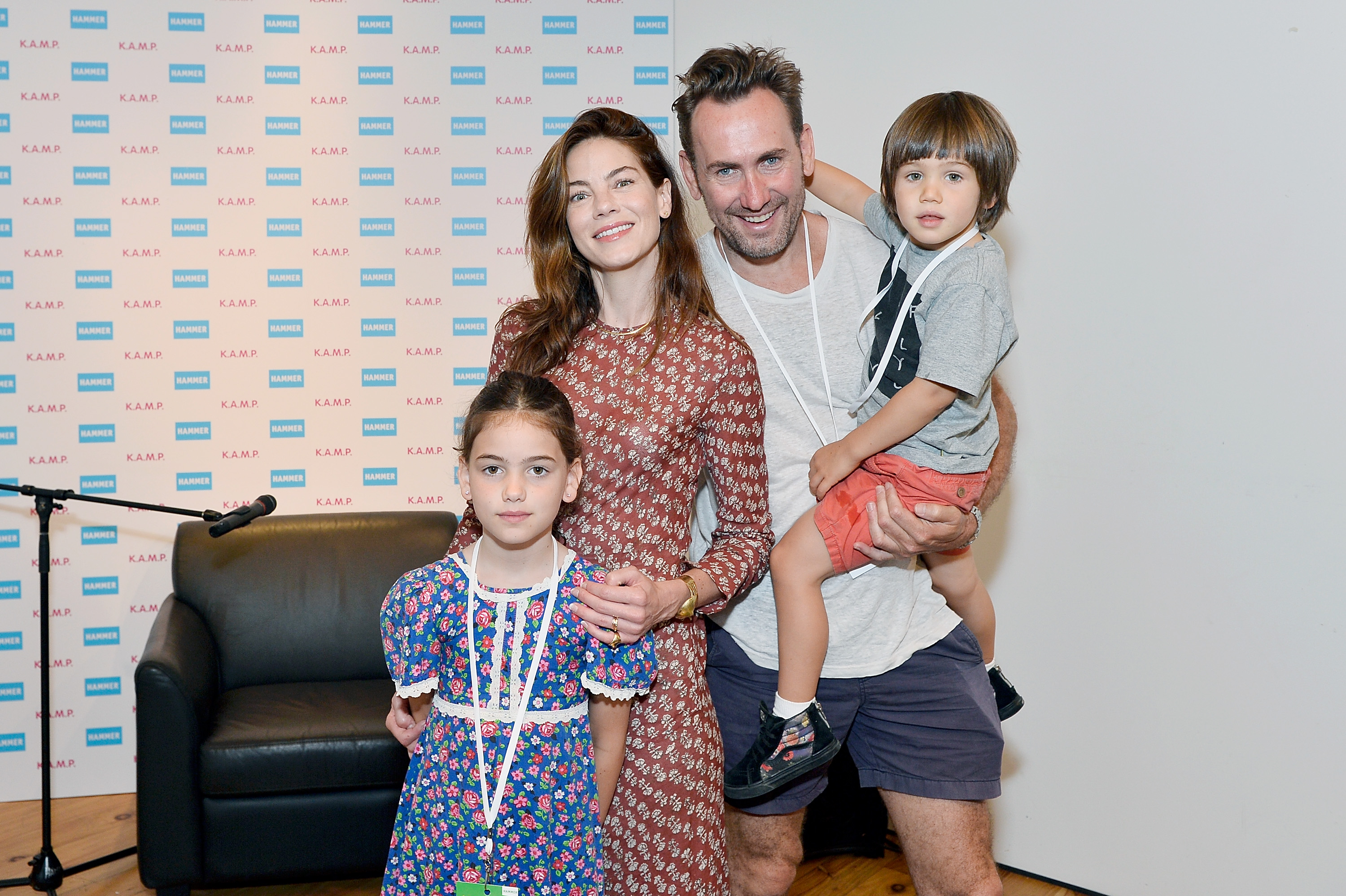Michelle Monaghan and Peter White with their children at the Hammer Museum K.A.M.P. (Kids' Art Museum Project) on May 21, 2017, in Los Angeles, California. | Source: Getty Images