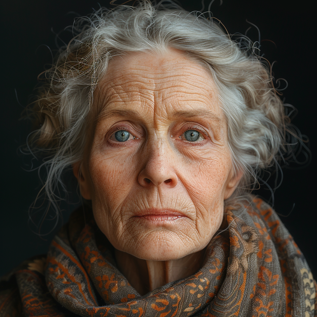 A sad old woman | Source: Midjourney