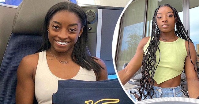 Simone Biles Puts Killer Abs on Display in Green Croptop & Ripped Jeans ...