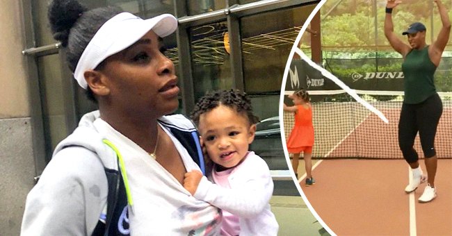 Serena Williams’ Mini-Me Olympia Joins Mom on Court to Perform Ballet ...