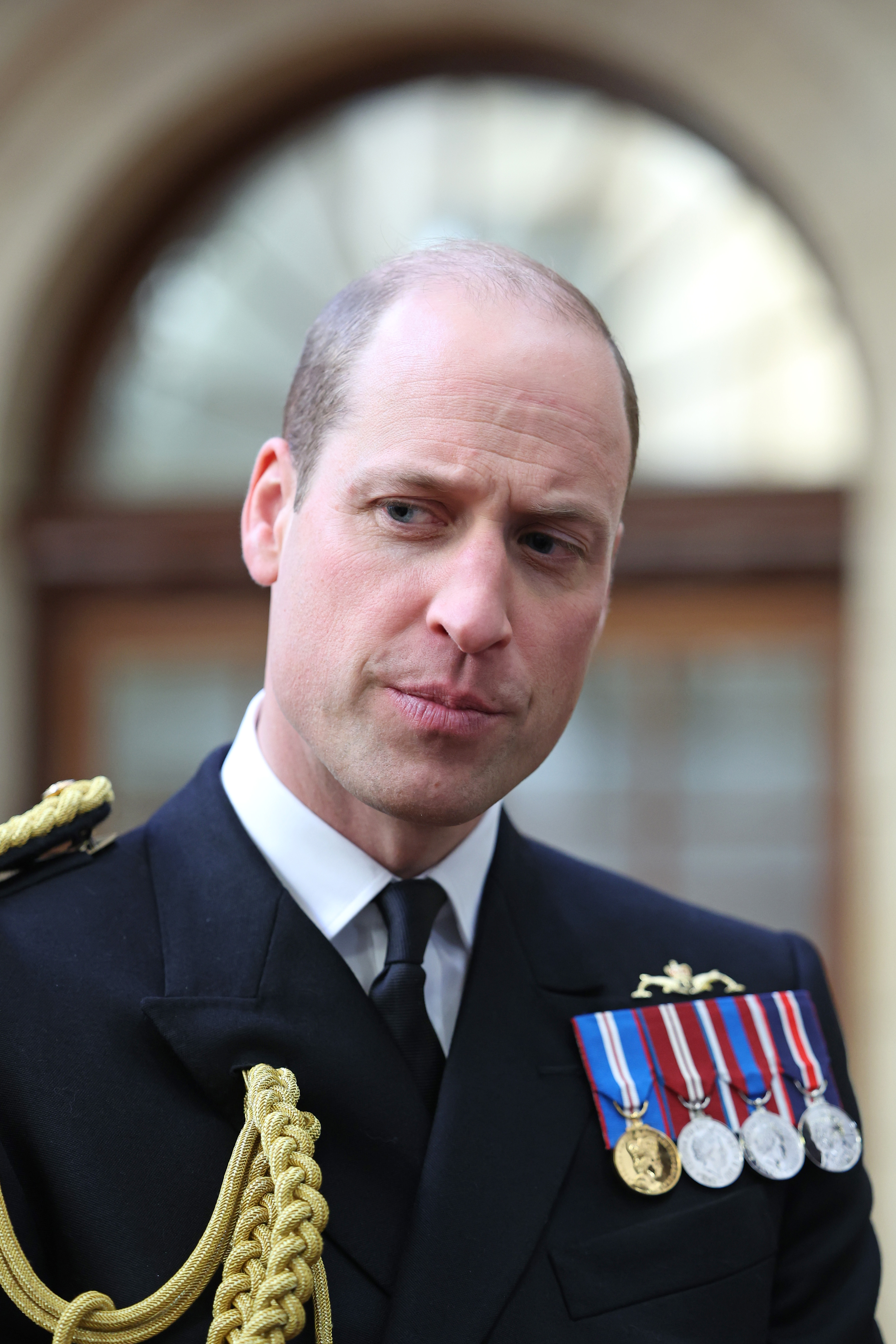 Prince William at The Lord High Admiral's Divisions event in Dartmouth, England on December 14, 2023 | Source: Getty Images