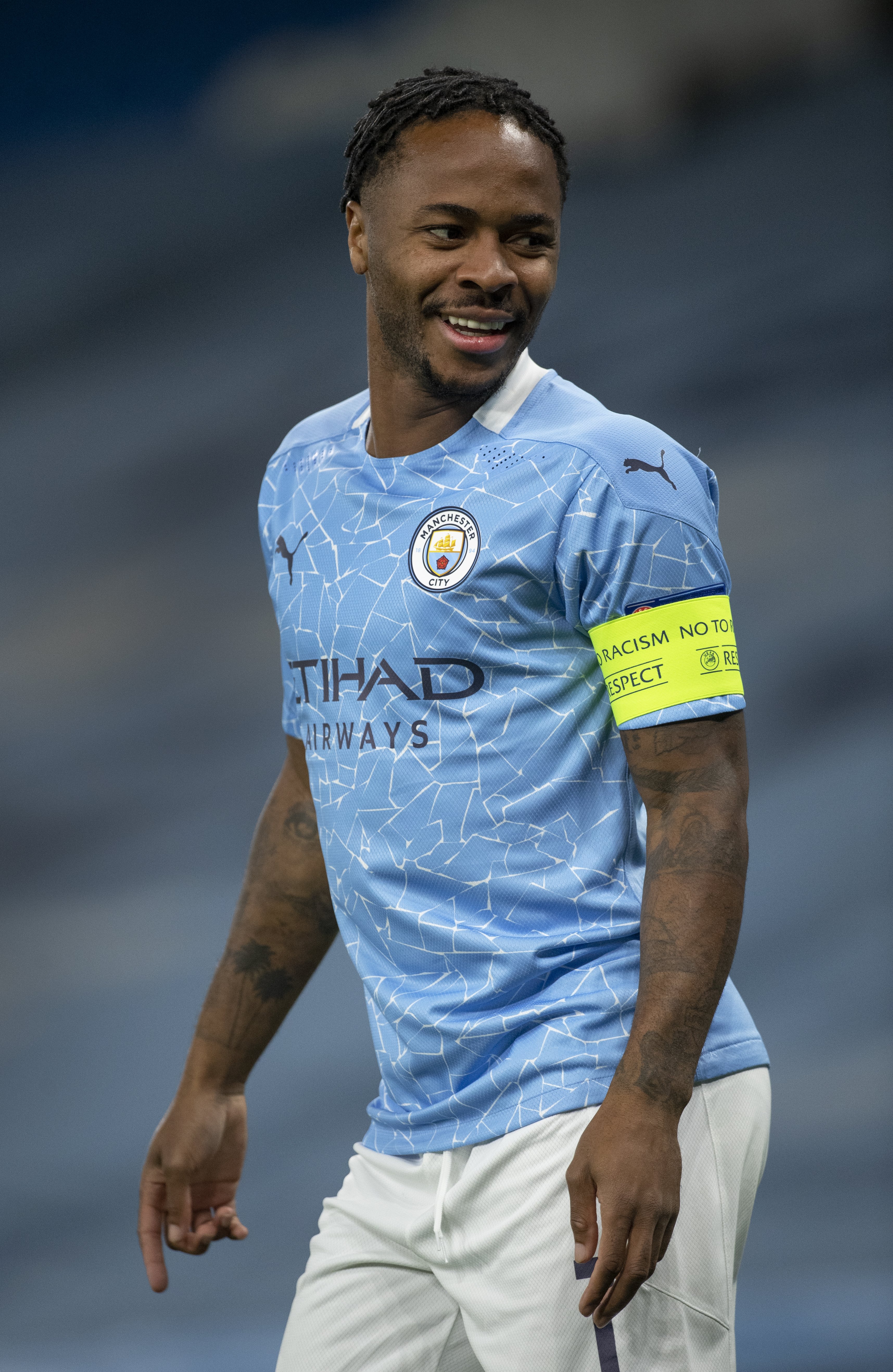 Raheem Sterling on October 21, 2020 in Manchester, UK | Source: Getty Images 