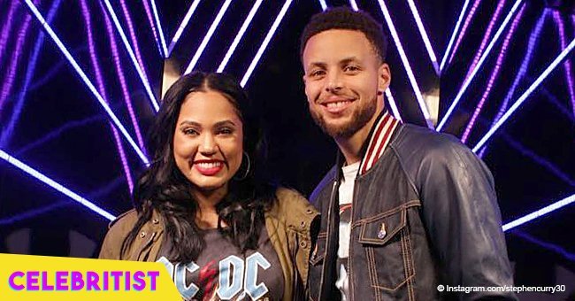 Ayesha Curry flaunts post-baby curves in leather shorts and high heels in pic with husband