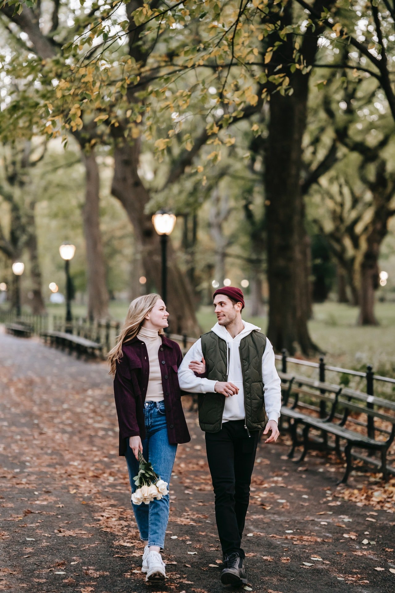 Mark and I walked hand-in-hand in the park. | Source: Pexels