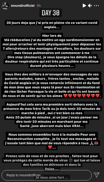 Capture d'écran. | Photo : Instagram/moundirofficiel