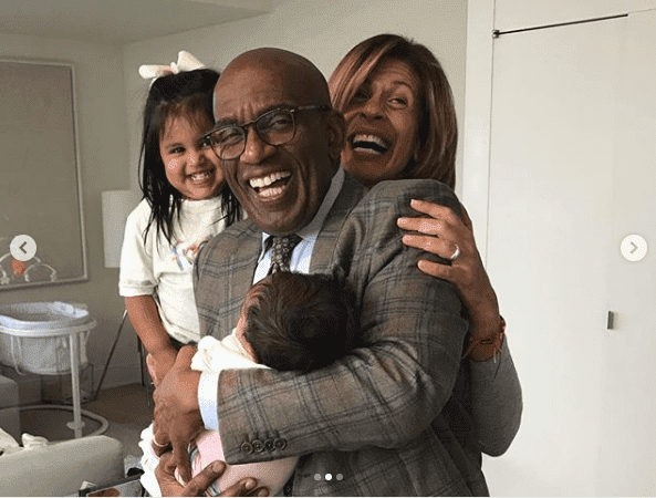 Al Roker with Hoda Kotb and her two daughters Haley and Hope. l Image: Instagram/alroker