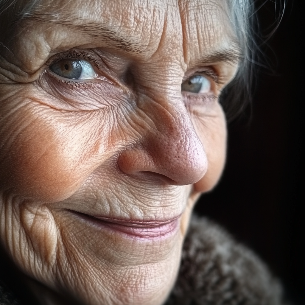 A close up of an old lady | Source: Midjourney