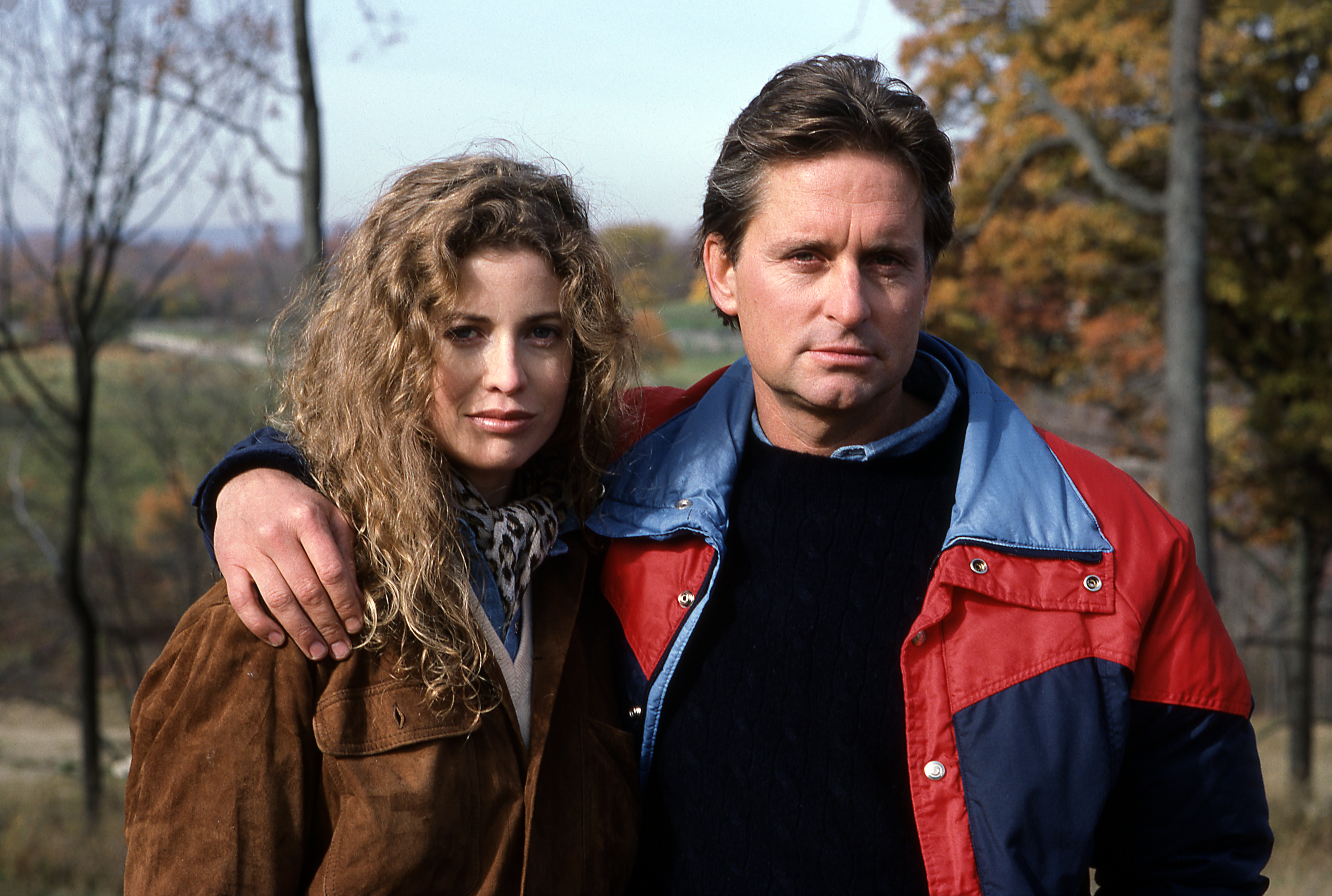 Diandra and Michael Douglas appear on "Barbara Walters Special" on January 1, 1986 | Source: Getty Images