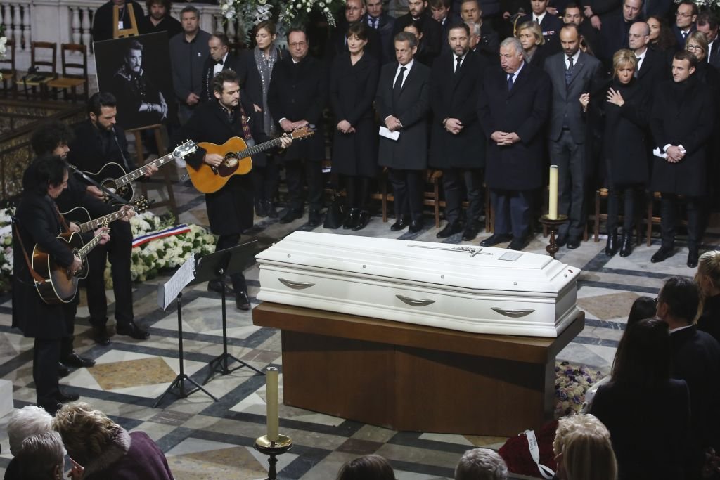 L'obsèques de  Johnny Hallyday  le 09 décembre 2017. | Photo : Getty Images