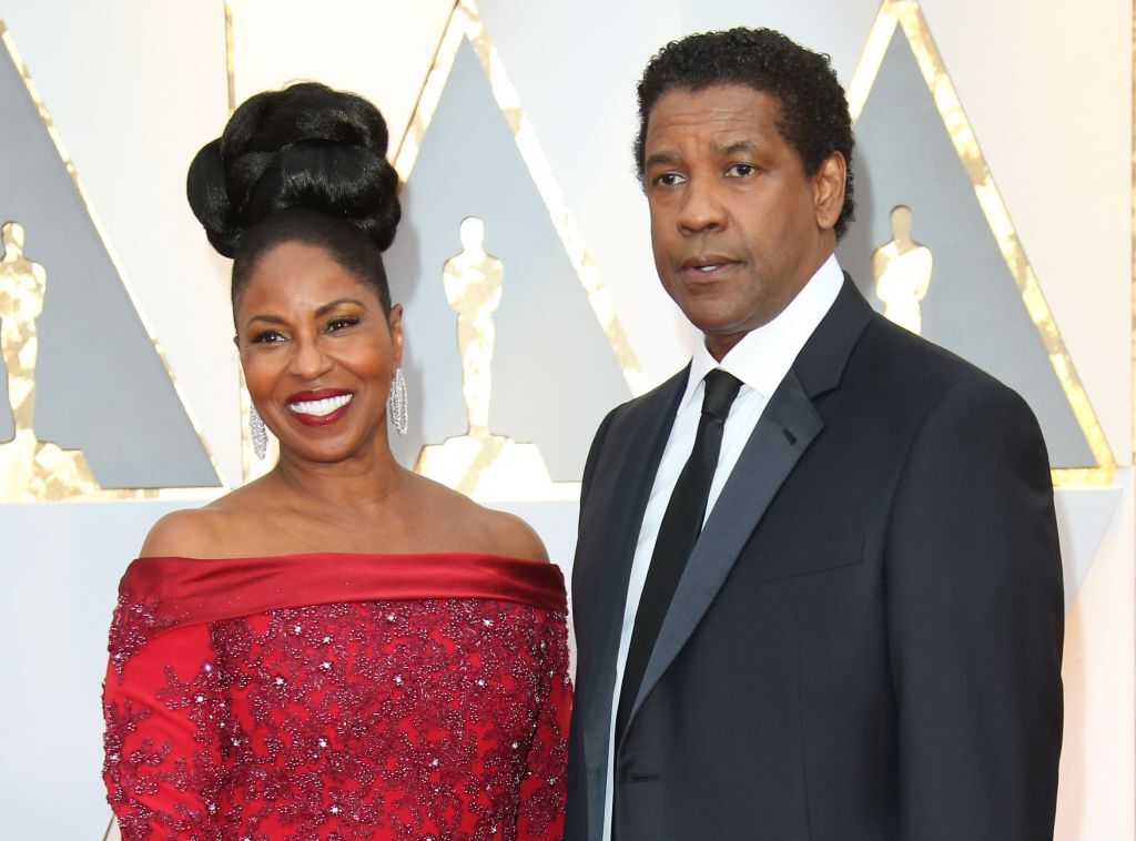 Denzel and Pauletta Washington at the 89th Annual Academy Awards in 2017 | Source: Getty Images