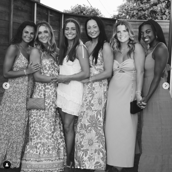 Emma Jean Kelley celebrating her engagement with her friends, posted on July 1, 2024 | Source: Instagram/jensenscalzo