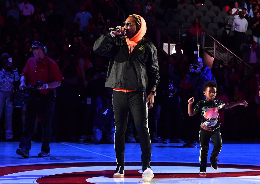 : Rapper Future performs in concert with his son Future Zahir Wilburn on October 24, 2018/ Source: Getty Images 