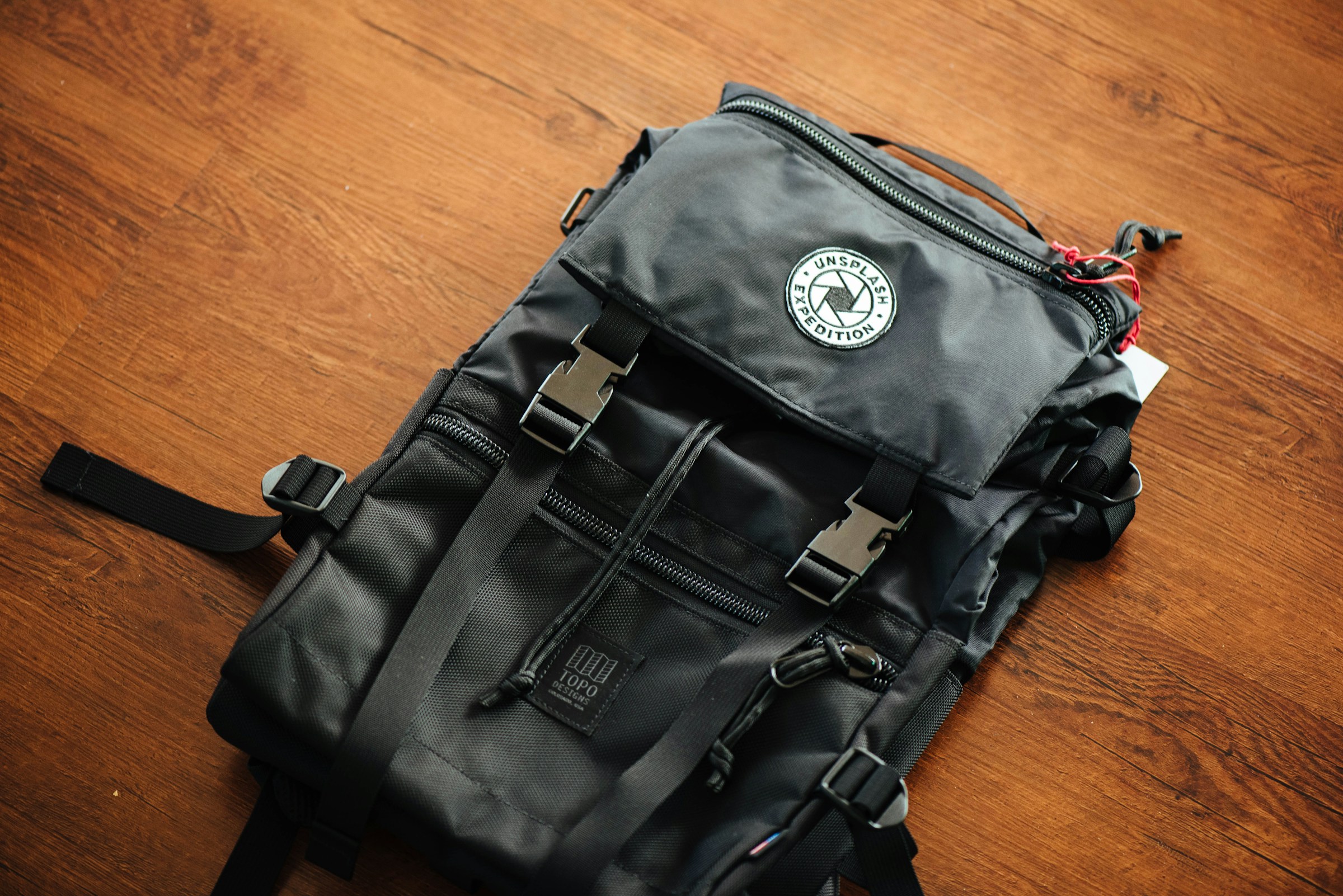 Backpack on the floor | Source: Unsplash