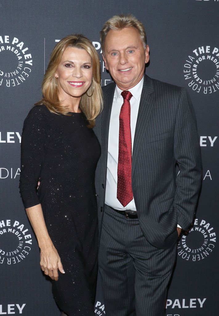 Vanna White and Pat Sajak at the "Wheel of Fortune: 35 Years as America's Game" on November 15, 2017 in New York City | Photo: Jim Spellman/WireImage/Getty Images