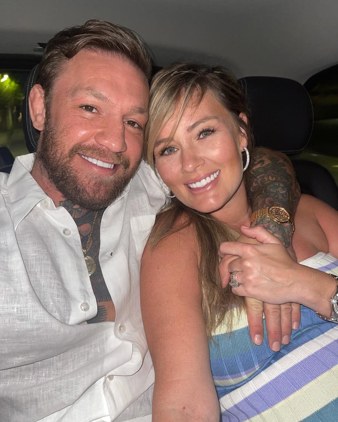 Conor McGregor and Dee Devlin from a post dated August 16, 2023. | Source: Instagram/thenotoriousmma