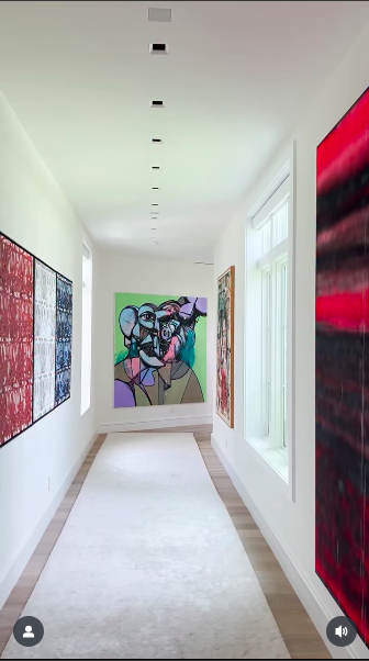 A view of some of the artwork included in Sylvester Stallone's Palm Beach estate. | Source: Instagram/verandamag