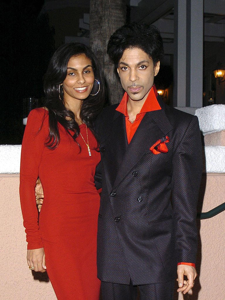 Manuela Testolini and Prince during Clive Davis' 2005 Pre-GRAMMY Awards Party - Cocktail Reception at Beverly Hills Hotel in Beverly Hills | Photo: Getty Images