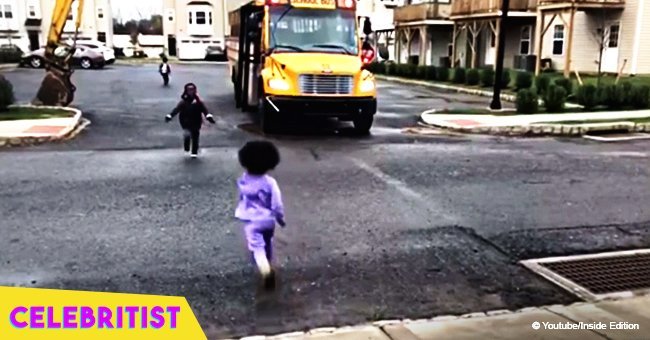 Little girl hugs her borther in delight everyday after tough day at school