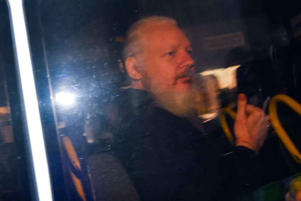 Julian Assange en abril de 2019. | Foto: Getty Images
