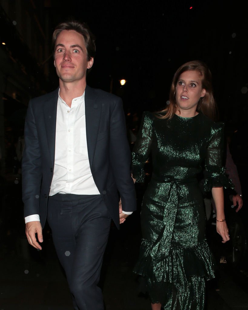 Edoardo Mapelli Mozzi and Princess Beatrice of York seen attending The Dior Sessions - book launch party at Dior Boutique | Photo: Getty Images