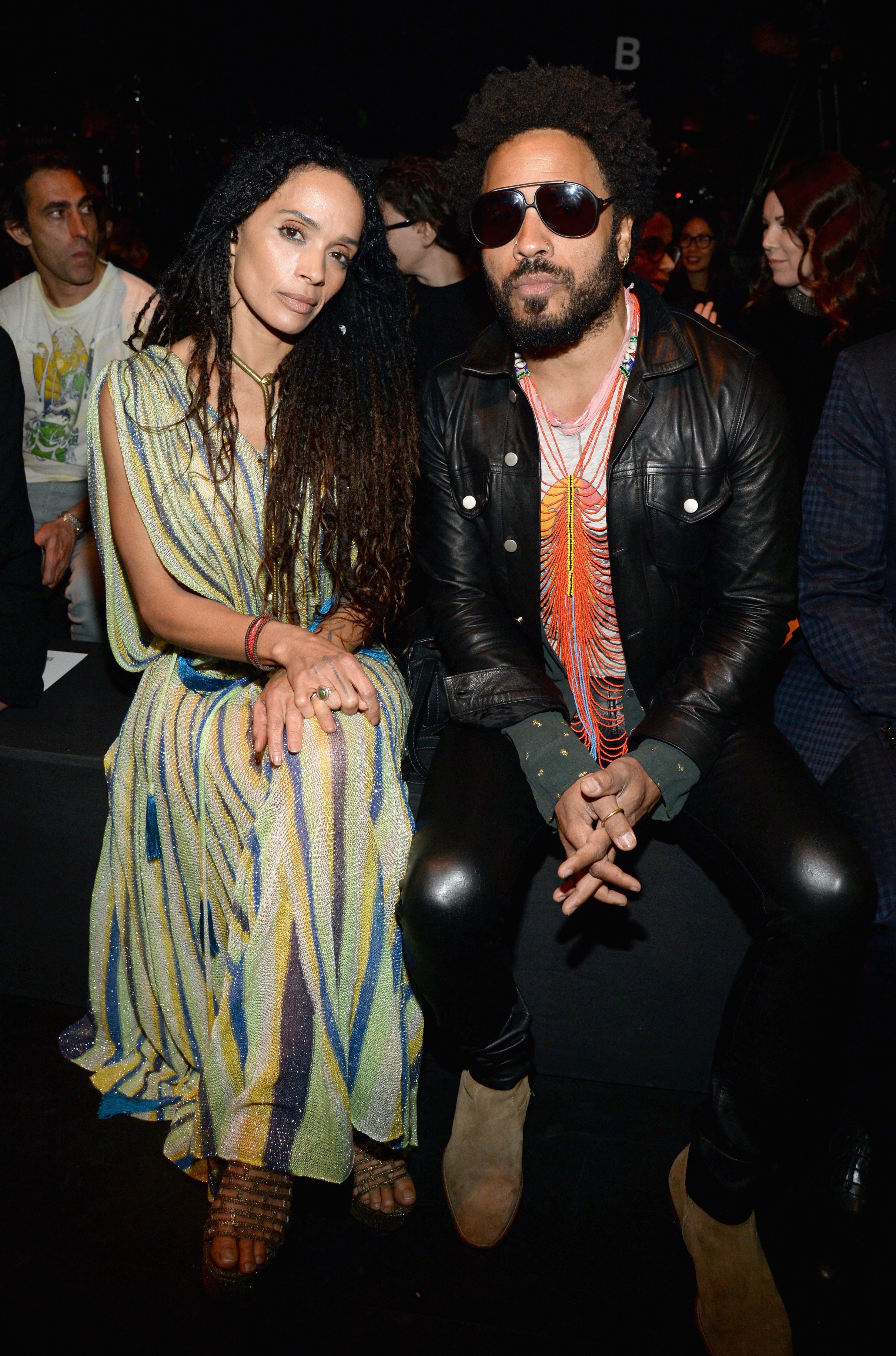 Lisa Bonet and Lenny Kravitz attend Saint Laurent at the Palladium on February 10, 2016 in Los Angeles, California. | Source: Getty Images