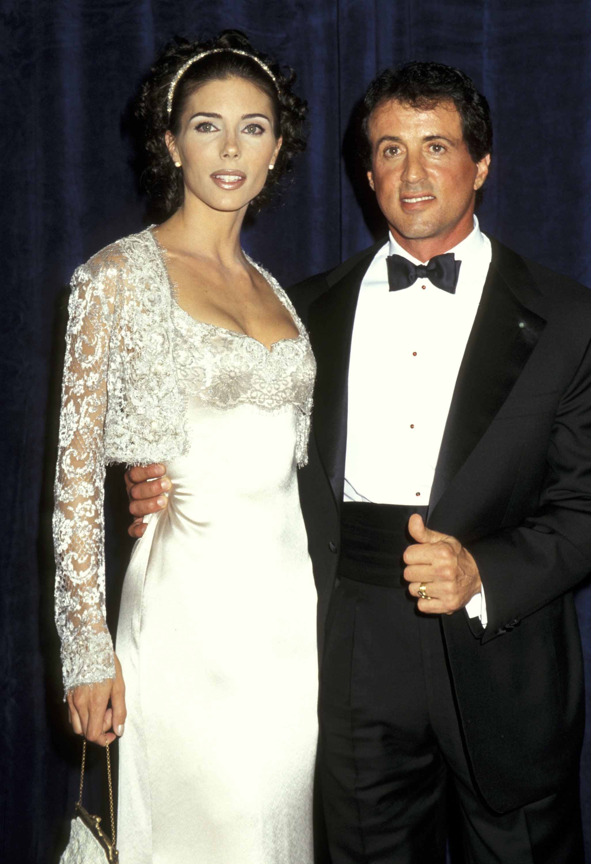 Jennifer Flavin And Sylvester Stallone during Friars Club Honors John Travolta and Kelly Preston at Waldorf Astoria in New York City, New York. | Source: Getty Images