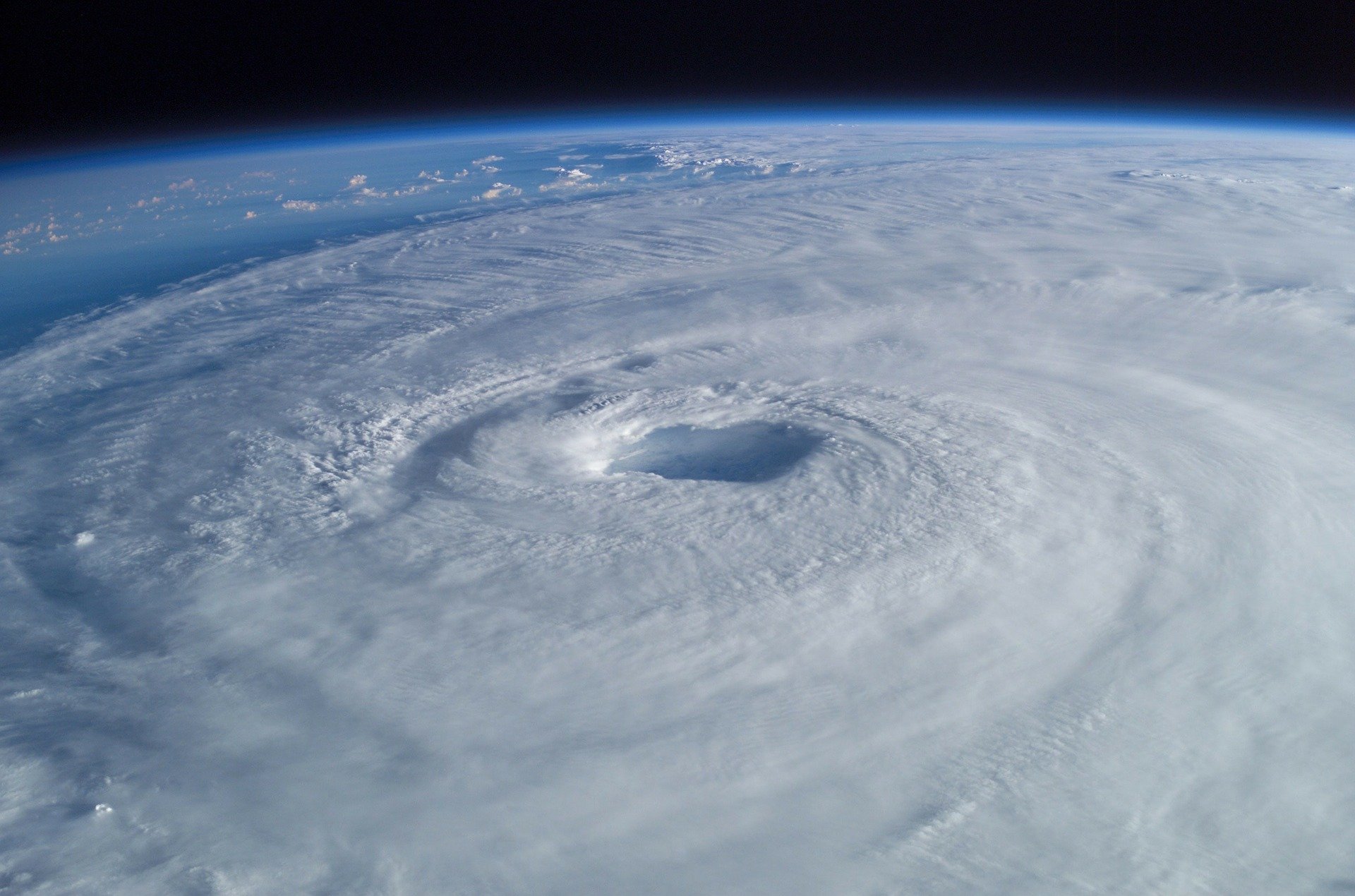 Pictured - An aerial view of a tropical cyclone | Source: Pixabay 
