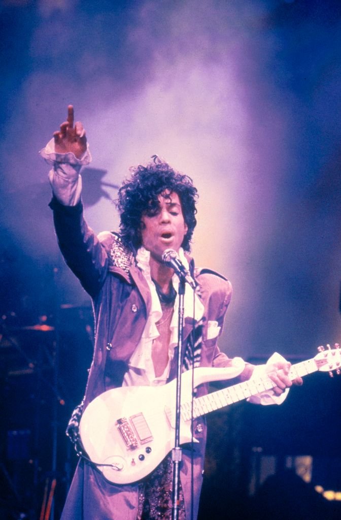 Prince performing during his Purple Rain Tour in the Ritz Club. | Source: Getty Images