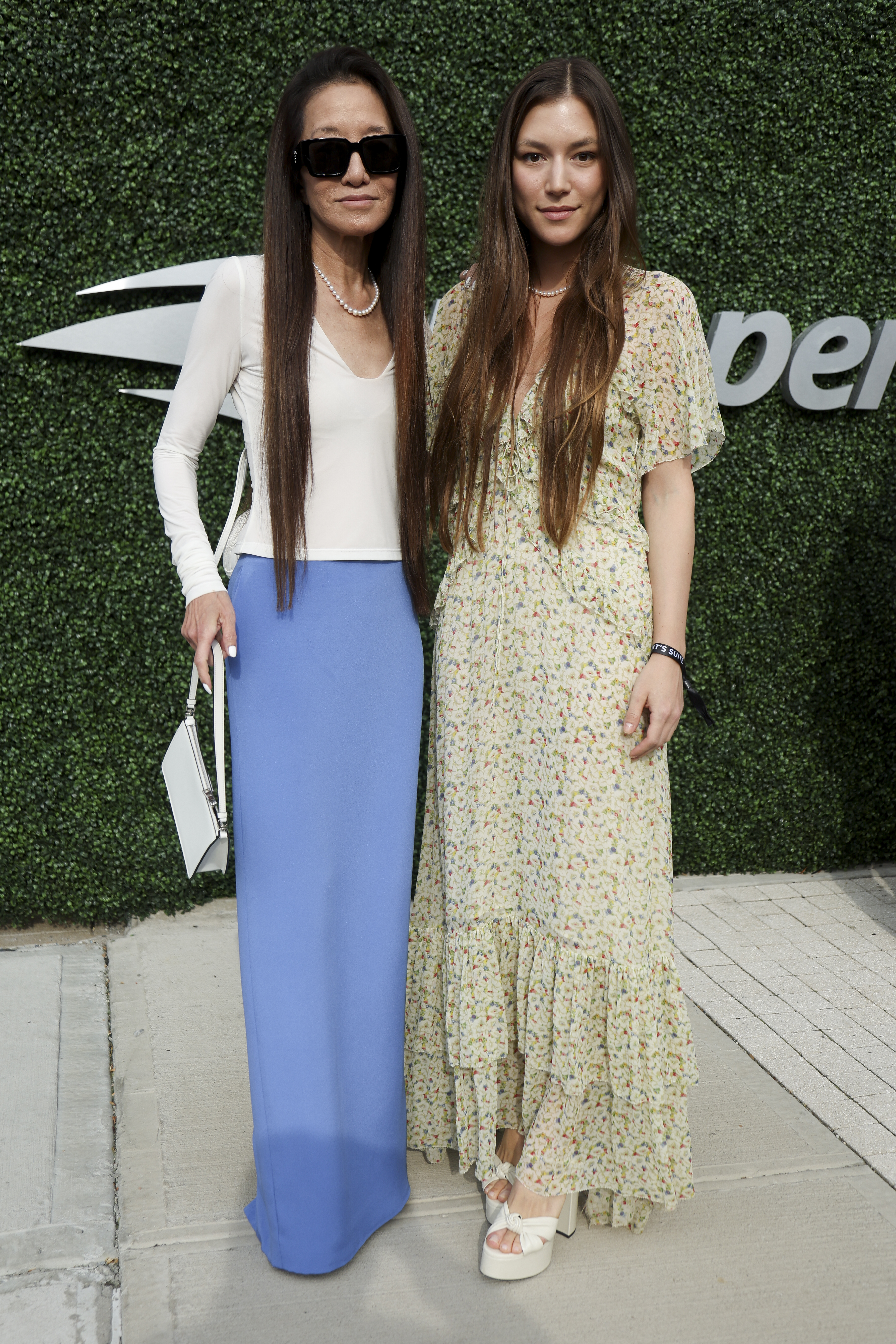 Vera Wang and Josephine Becker at the 2023 US Open in New York City on August 28, 2023 | Source: Getty Images
