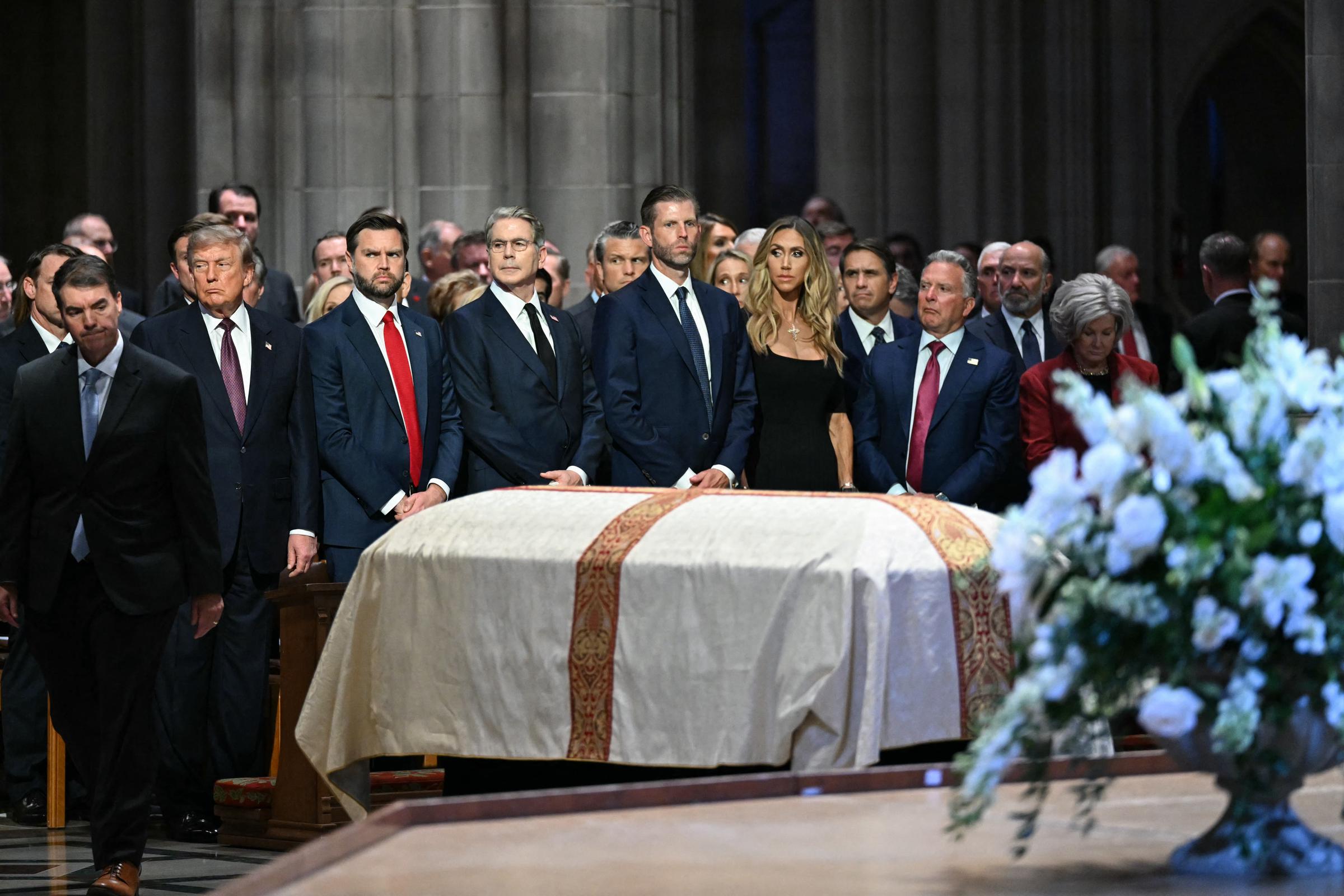 The service drew senior U.S. officials, members of the Trump family, and prominent foreign leaders. Melania's absence stood out as viewers examined footage of the high-profile gathering. | Source: Getty Images