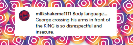 A netizen's comment on George Clooney's interaction with King Charles III from a post dated June 25, 2025 | Source: Instagram/people