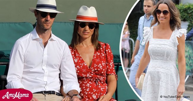 Pippa Middleton shows off her baby bump at Spencer Matthews' 30th birthday 