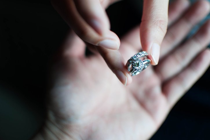 A concept of divorce by returning the wedding ring of woman to man | Photo: Getty Images