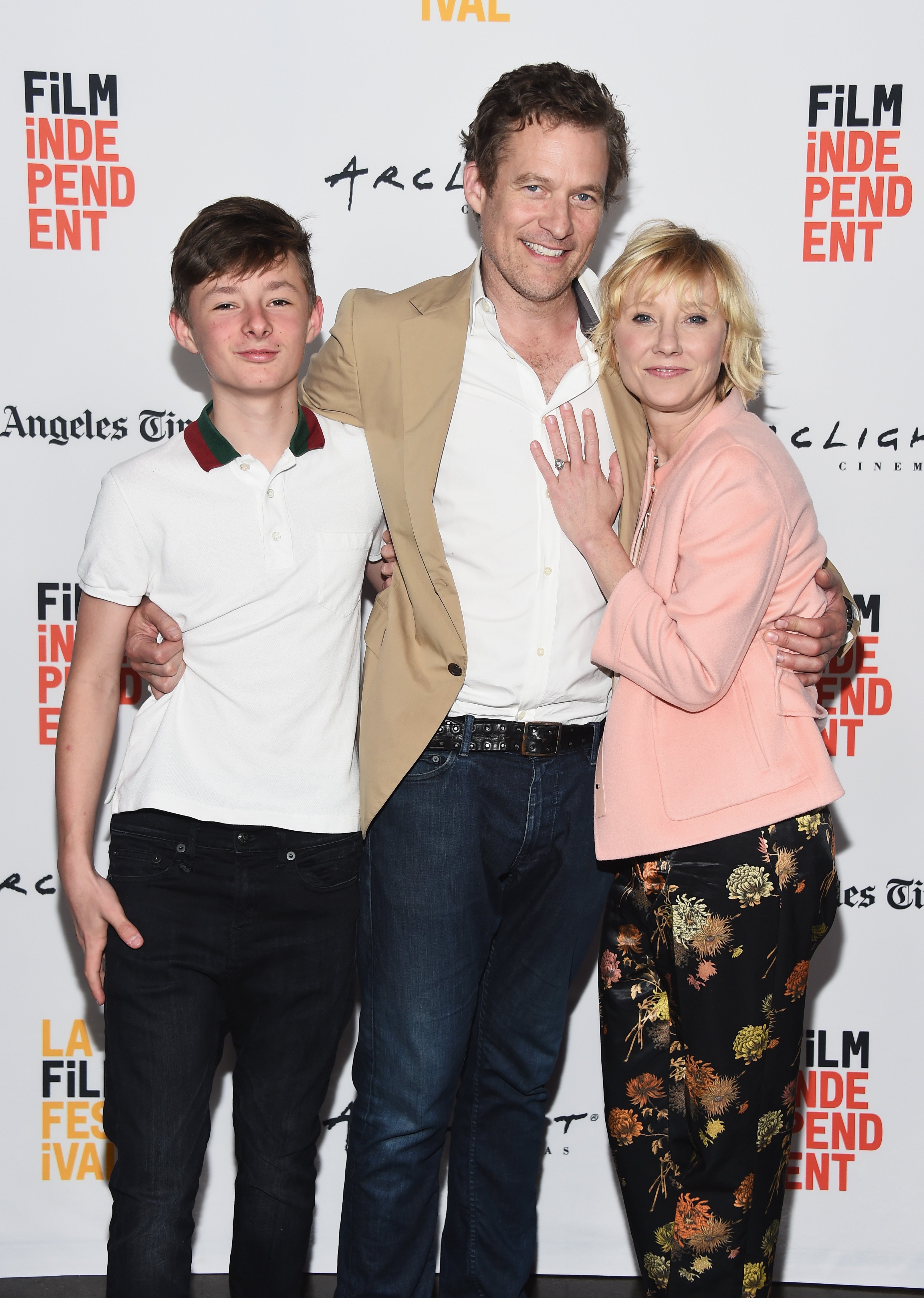 Homer Laffoon, actor James Tupper and actress Anne Heche at the 2017 Los Angeles Film Festival "My Friend Dahmer" premiere held at the ArcLight Santa Monica on June 18, 2017 in Santa Monica, California. | Source: Getty Images