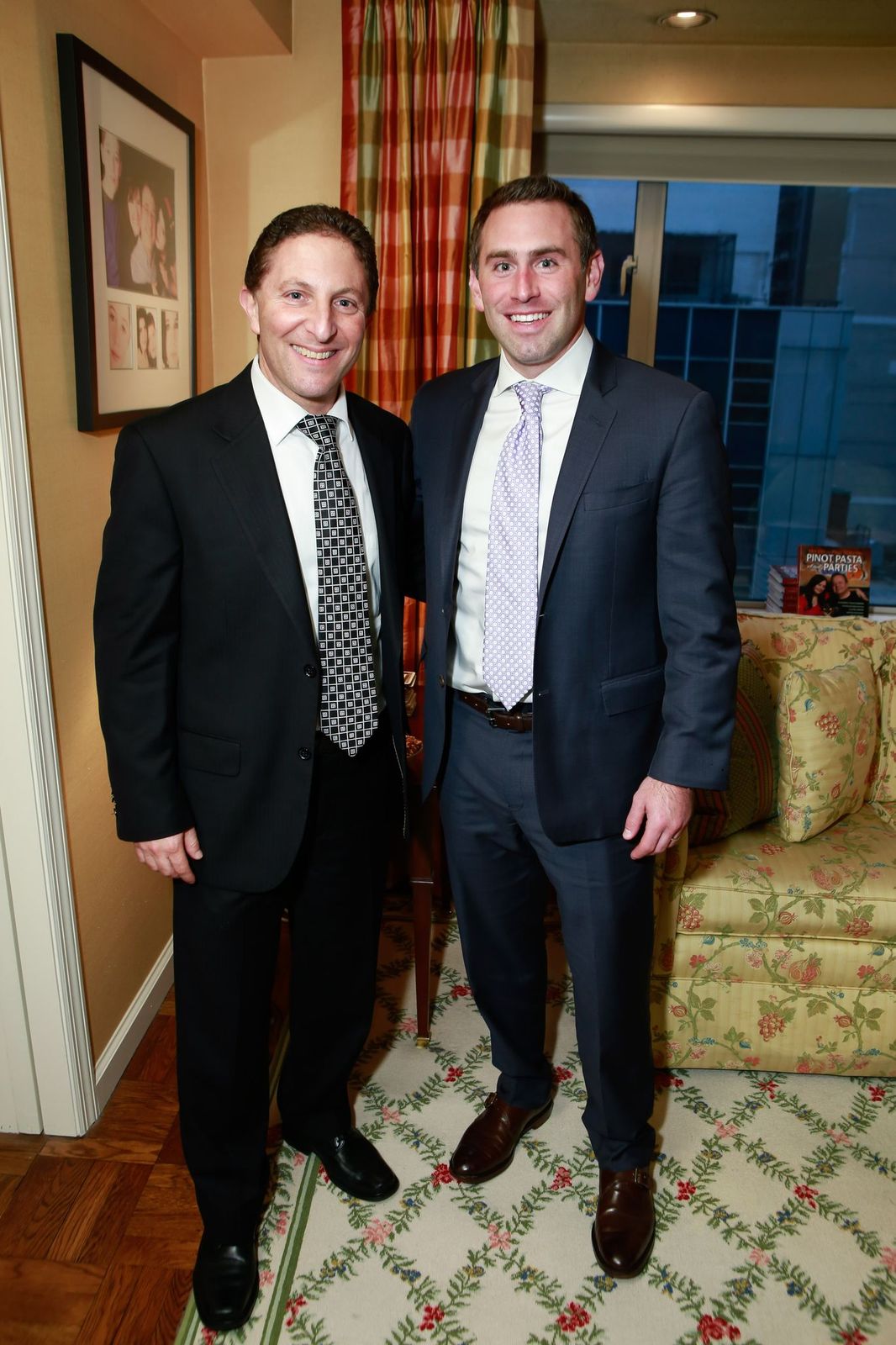 Eric Spinato and Jason Meister as Paul & Dee Dee Sorvino celebrate their book "Pinot, Pasta & Parties" on April 25, 2017 | Getty Images