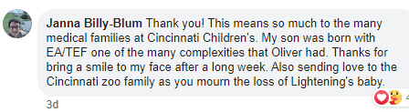 A netizen's comment on the viral Facebook post | Photo: facebook.com/cincinnatizoo